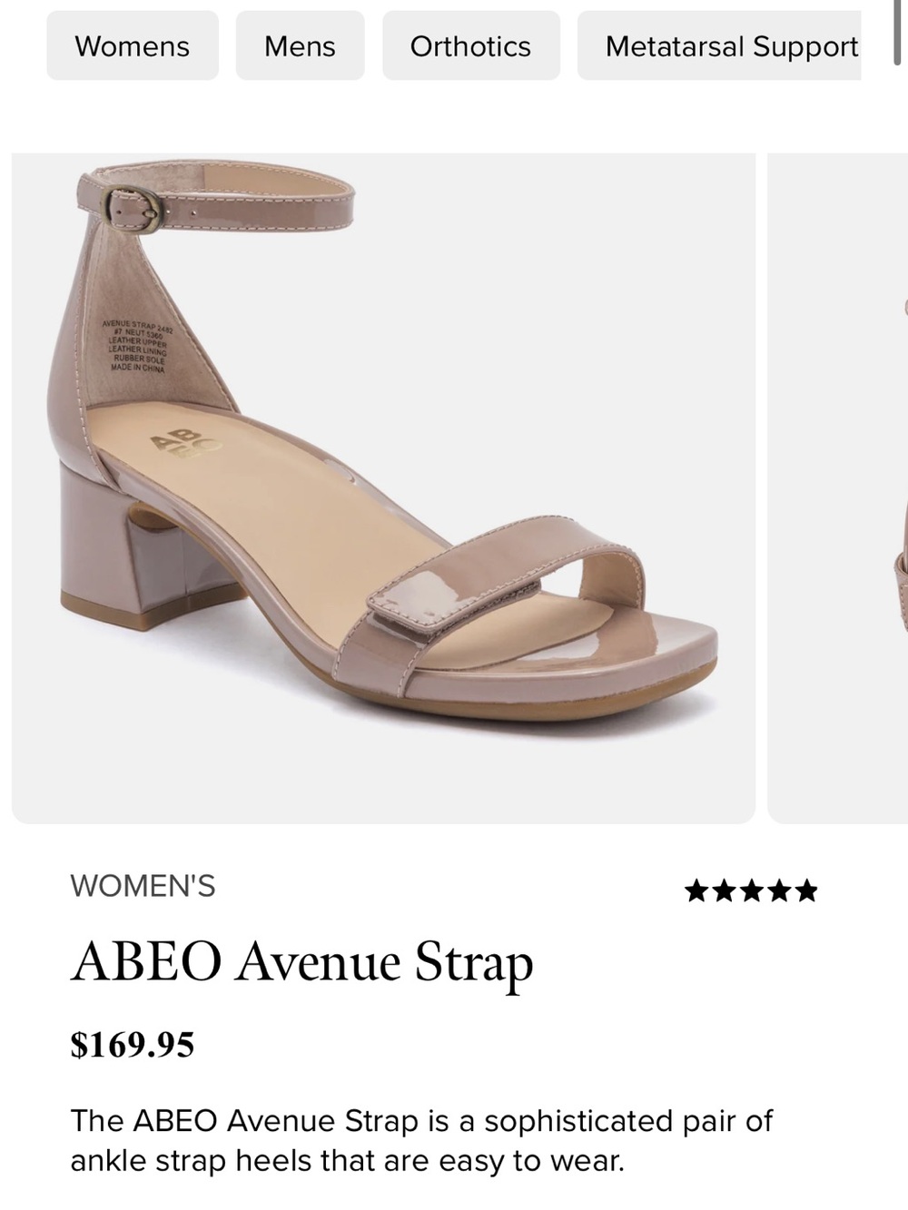 Abeo Avenue Strap Sandals